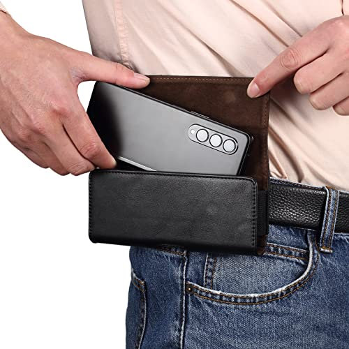 Telefonschutz Compatible with Samsung Galaxy Z FALT 3,2,1, Z FALT3 5g / F9260 / F9160 / F9000 / W22 / W20 / W2022 / W21 5G Herren-Holster-Handy-Taschen-Halter-Fall, Zell-Holster-Tasche, Telefon-Holste