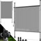 KESSER® Store vertical 100 x 310 cm extensible et opaque avec manivelle sans perçage Brise-vue de balcon et protection contre le vent pour jardin et terrasse Étanche Transparent/anthracite