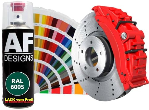 Alex Flittner Designs Spraydose RAL6005 MOOSGRUEN | Hochwertiger 2K - Bremssattellack: Der Alex Flittner Designs 2K Bremssattellack bietet eine langlebige, widerstandsfähige