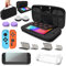Switch 2 Tasche 13-in-1 Bundle, Zubehörset für Nintendo Switch 2 (2025), Tragetasche/Displayschutzfolie/4x Daumengriff/Schutzhülle für Joy-Con 2/Transparenter Schutz, Schwarz