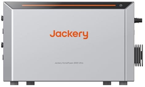 Jakcery HomePower 2000 Ultra Balkonkraftwerk mit Speicher, 2kWh 0% VAT, Dual MPPT 2800W Solareingang, All-in-One Stromspeicher mit Wechselrichter, erweiterbar bis 8kWh, Plug&Play, IP65