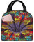NImongt Bolsa térmica impermeable a prueba de fugas con estampado de flores para niños y adultos, lonchera para escuela, trabajo, picnic, viajes