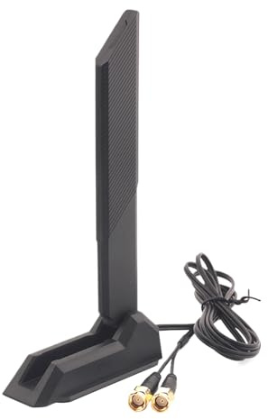 WLAN-Antenne, PC-Antenne in drei Bändern, Magnetbasis mit Verlängerungskabel, 3,9 Füße, 2,99 x 1,18 x 5,98 Zoll, Signalverstärker mit hoher Verstärkung, Empfang mit großer Reichweite, kabelloses
