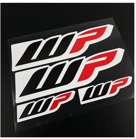 Autocollant réservoir Moto 1 Ensemble D'autocollants De Moto, Fourches Avant Motocross, WP pour Amortisseurs, Suspension Cool, Décalcomanies en Vinyle, Décoration