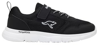 KangaROOS K-ETK Possum EV Mädchen und Jungen Sneaker in Schwarz mit Klettverschluss, für Schule. schwarz Gr. 36