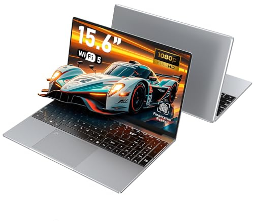 CHIFUYOU PC portatile 32 GB RAM 1 TB SSD 15,6 pollici Computer portatile R-7 5700U (fino a 4,3 GHz, 1920 x 1080 p, tastiera retroilluminata, batteria da 6000 mAh e porta di tipo C