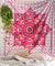 Sophia-Art Indische Tagesdecke mit floralem Muster, Hippie-Mandala, Bohemian-Stil, psychedelisch, filigranes Blumenmuster, magisches Denken.