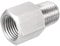 sourcing map Pipe Fitting Adapter 1/4 NPT Male to 1/4 G Female, Stainless Steel for Water Oil Air Pressure Gauge