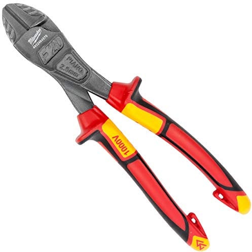 Milwaukee Pince à Coupe latérale isolée Heavy Duty - 200 mm - 4932464570, Red