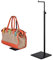 Adjustable Metal Handbag Rack Tabletop Handbag Purse Display Stand Single Hook Bag Stand Holder (Black)