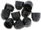 SDENSHI Écrou En Plastique é Noir M6 (6 Mm) / Capuchons De Cache-boulons 10MM - PK 50