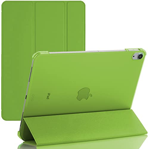 Smart Case For Apple iPad Air 4 Released 2020 and For Apple iPad Air 5 Released 2022 Size 10.9'' and Only For Model Numbers A2316, A2324, A2072, A2325, A2588, A2589, A2591 (Green)