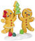 Christmas Paradise Deko Lebkuchen Figuren Lebkuchenmann und Lebkuchenfrau Weihnachtliche Dekoration 17cm