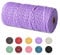 Czyan Makramee Garn 3mm x 100m Baumwollgarn Kordel Natur Baumwollkordel für Makramee DIY Handwerk Basteln Wand Aufhängung Pflanze Aufhänger Weben Dekoration (Violett)