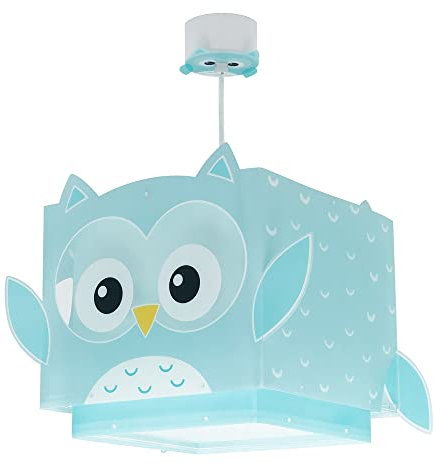 Dalber kinderlampe Pendelleuchte Hängelampe Little Owl Eule Tiere, Deckenlampe Kinderzimmer, 64392, E27