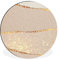MuchoWow Tableau imprimé rond Rose - Or - Paillettes - Design Impression sur aluminium en rond 60x60 cm Tableau decoration murale salon