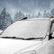 Roysmart Frontscheibenabdeckung, Auto Scheibenabdeckung Windschutzscheibe Frontscheibe Abdeckung Magnet Faltbare Auto Abdeckung Winterabdeckung Eisschutzfolie für Frost und Schnee, Sonne - 190 x 100cm
