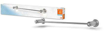 LEDVANCE BATHROOM Badetuchhalter inkl. Nachtlicht, 0,36W, 20lm, warmweißes Licht mit 3000K, Batterie inklusive, Tageslicht- und Bewegungssensor, lange Lebensdauer, Schutzklasse IP44, energiesparend