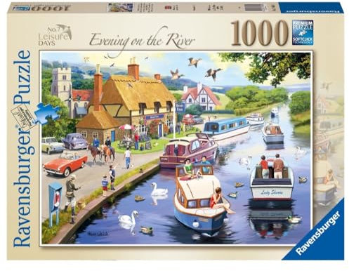 Ravensburger Leisure Days No.7 Evening on the River 1000 Piece Jigsaw Puzzles for Adults and Kids Age 12 Years Up