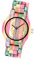 MicLee Herren Damen Einfach Holzuhr Cooler Gulu-Kopf Farbenfrohes Naturholz Zifferblatt Holz Analog Quarzwerk Armbanduhr Für Frauen Männer Geschenke