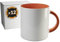 PixColor – 12 tazas de sublimación de cerámica blanca con interior de color naranja | Caja individual | 350ml (11oz) | Categoría AAA | Aptas para microondas y lavavajillas | Cricut