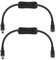PNGKNYOCN 30 cm DC 5,5 mm x 2,1 mm macho y hembra 16 cable AWG 12v interruptor de brazo oscilante en línea conector de acoplamiento de corriente continua para cámaras de Seguridad de CCTV LED (2 pack)