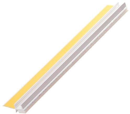 PROTEKTOR Anputzleiste 10mm mit Schutzlippe 260cm, Weiß aus Weich-PVC, fachgerechte Abschlüsse an Fensterleisten und Türen, Innen- & Außen