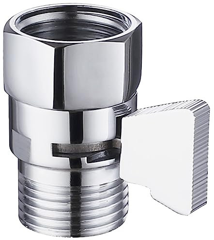 Aomasi Duschkopf-Absperrventil, Hochdruck-Reduzierregler mit Griffhebel für Handbrause, Chrom