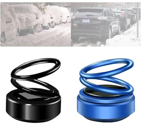 AEXZR Portable Kinetic Mini Aromatherapy diffuser,AEXZR Mini Kinetic Aromatherapy diffuser,Aexzr Mini Aromatherapy diffuser,Auto Rotating Solar Double Ring Aromatherapy diffuser for Car (C)
