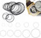 Ryaupy 200 Pcs Joints de Joint de Couverture Arrière de Montre, Joint d'étanchéité en Caoutchouc Pour Montres, Joints Toriques de Remplacement D'outil de Réparation Montre Pour DOS Montre (0.5mm)