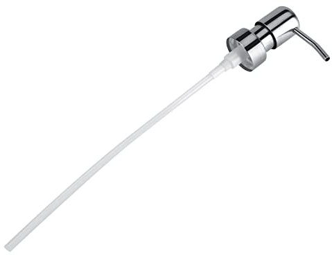 Akozon Seifenpumpe Edelstahl 25Mm, 1 Stück 304 Edelstahl, Seife, Shampoo, Silbrig, Seifenpumpe, Ersatz, Weiße Pumpe, Küche, Badezimmer, Verwendung für 2,5 cm Spender, Stahlflüssigkeit