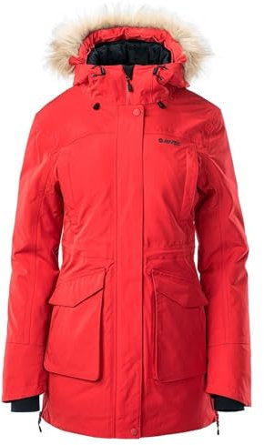 Hi-Tec - LASSE Skijacke - Damen (XL) (Rot/Schwarz), Rot/Schwarz, 46