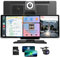 NEWFUN 2024 10,26-Zoll Wireless Carplay Android Auto Portable mit 4K Dashcam In-Car Front Rückfahrkamera, 1080P Rückfahrkamera, Mirror Link, GPS/Siri, FM/AUX, 64G SD Karte