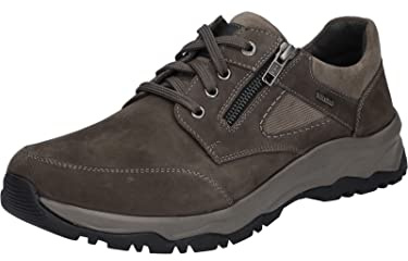 Josef Seibel Herren Low-Top Sneaker Leroy 55,Weite H (Weit),Wechselfußbett,wasserdicht,Halbschuhe,Sportschuhe,anthrazit-Kombi,49 EU