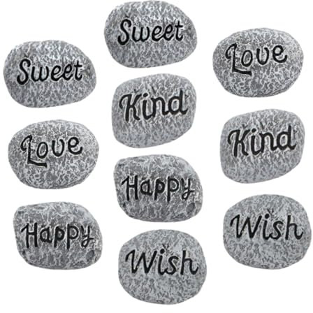 CAXUSD 10 Stück Polierte Naturkiesel Für Aquarium Teich Und Garten Dekorative Kieselsteine Für Landschaftsgestaltung