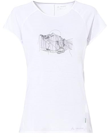 VAUDE Damen Women's Tekoa Ii T-Shirt, White/Lavender, 36 EU
