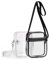 Elepl 2 Pcs Durchsichtige Tasche, Crossbody Schultertasche mit Verstellbarem Abnehmbarem Gurt Transparente Tasche Klein Konzert Tasche Wasserdichte für Männer Frauen Shopping Reisen