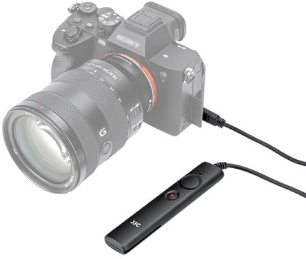JJC Cavo di Scatto Remoto per Fotocamere Sony Alpha/Cyber-shot e Videocamere Handycam con Multi-terminale, Supporto Funzione di Registrazione Video