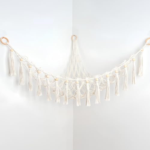 Toy Hammock For Stuffed Animals Storage, Teddy Hammock Toy Storage Hammock for Stuffed Animals Kids Mesh Nursery Organizer Toy Hammock Teddy Hammocks Corner Hanging Toy Storage Holder For Kids Room