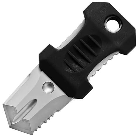 Joa Couteau de chasse droit léger et fixe en acier - Petit couteau de chasse tranchant - Camping contre les couteaux edc - Mini couteau de poche - Noir - Couteau de ceinture avec fourreau