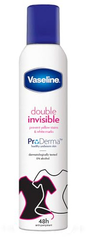 Vaseline Double Invisible Anti-Perspirant Women's 250 ml | 48H Sweat Protection & Long-Lasting Freshness