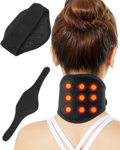 MOPZIJA Wärmekissen Nackenstütze, nackenwärmer,Nackenwärmer, Turmalin Selbsterwärmender Nackengürtel, neck warmer,Selbsterwärmender Nackenstütze Bandage Relief Arthritis, Kopfschmerzen, Druck