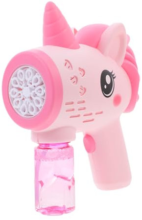 Abaodam Automatic Bubble Blower for Outdoors Reusable Bubble Maker Lights for Boys and Girls Playtime