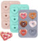 TOKSEO 3 Stück Silikon Donut Backform Herz, 6 Hohlraum Donuts Backform, Antihaft Donut Form Silikon Backform für Kuchen, Kekse, Bagels, Muffins(Blau, Rosa, Grau)