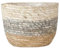 FewNvWa Contenedor de Plantas Tejido, Cesta para balcón, Soporte Impermeable para macetas, M