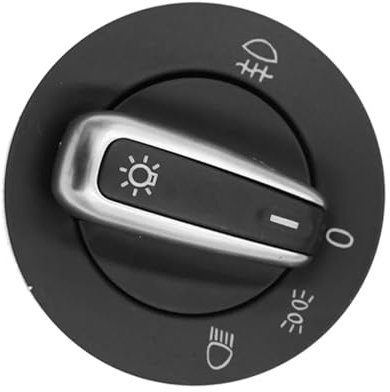 GLILAR Lichtschalter Scheinwerfer Kompatibel Mit VW Für Touran 1T1 1T2 2003 2004 2005 2006 2007 2008 2009 2010 Auto Headling Nebelscheinwerferschalter Autoscheinwerferschalter 3C8941431B