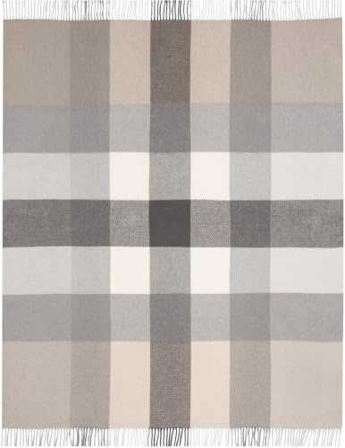 biederlack Plaid mit Fransen Desire Farbe Grey Größe 130 x 170