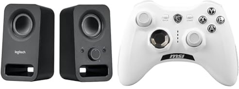 Logitech Z150 PC-Lautsprecher, Stereo & MSI Force GC30 V2 White Kabelloser