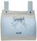 Baby Star Bolso Talega para silla de paseo universal (Blanco/Celeste)