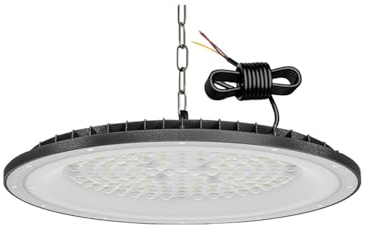 UFO LED High Bay Light 100W,IP65 Hallenstrahler, 10000LM Effiziente Hallenbeleuchtung LED Werkstattlampe für Lager, Garage, Fabrik, Sporthalle